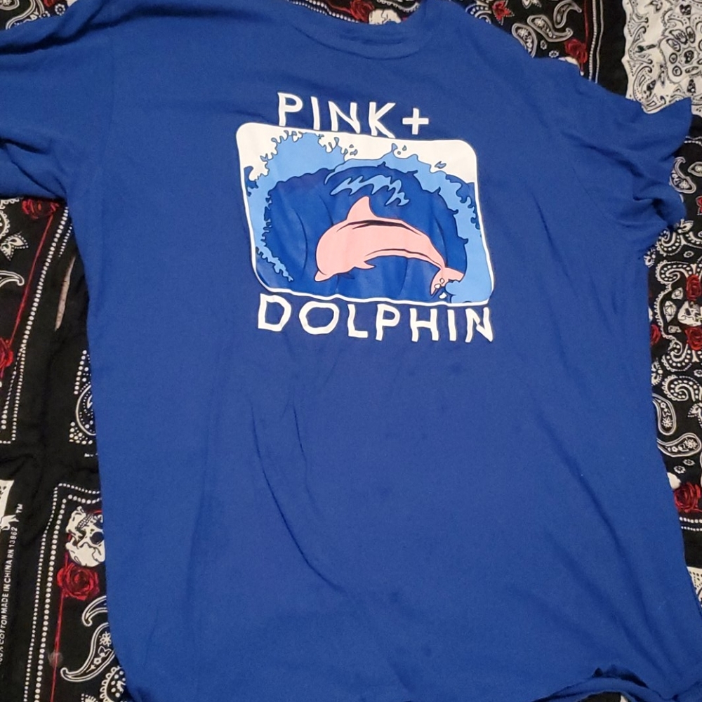 Pink + Dolphin T-shirt